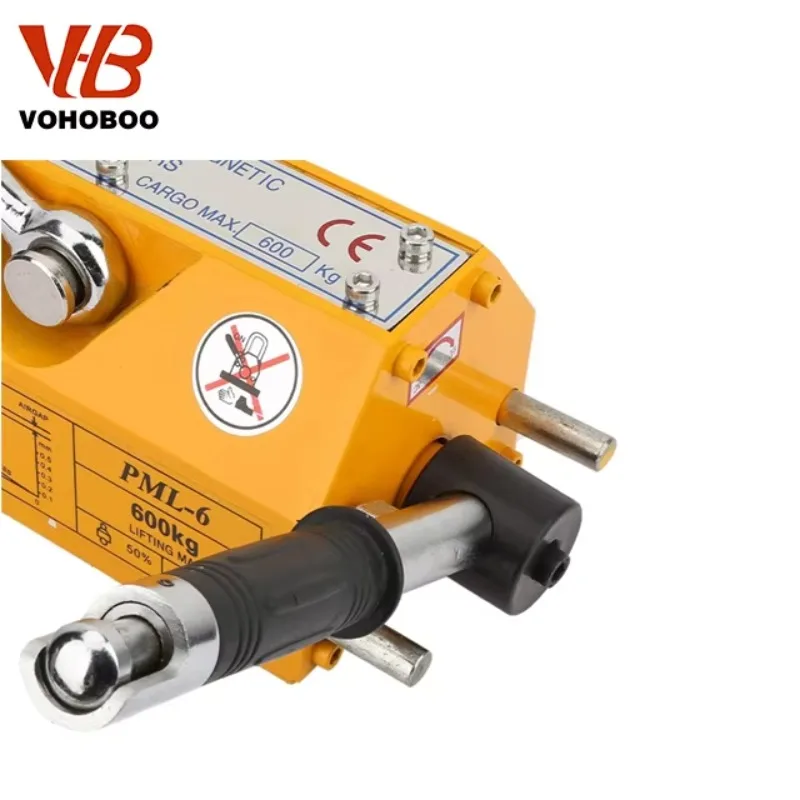 Magnetic Lifter Permanent Crane Hoist 600Kg - رافعة ألواح فولاذية بسعة 100 كجم،