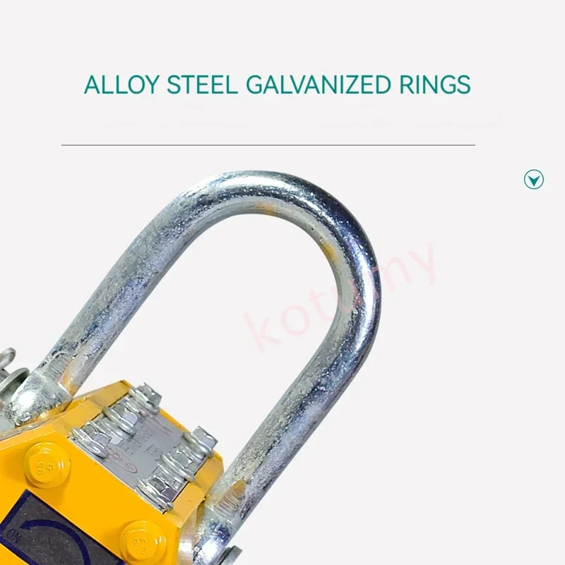 Magnetic Lifter Permanent Crane Hoist 600Kg - 600 كجم قدرة الصلب الدائم المغناطيسي