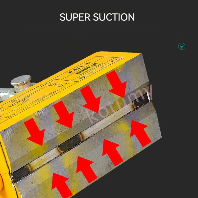 رافعة مغناطيسية دائمة من الصلب - مراجعة Magnetic Lifter Permanent Crane Hoist 600Kg وسعره