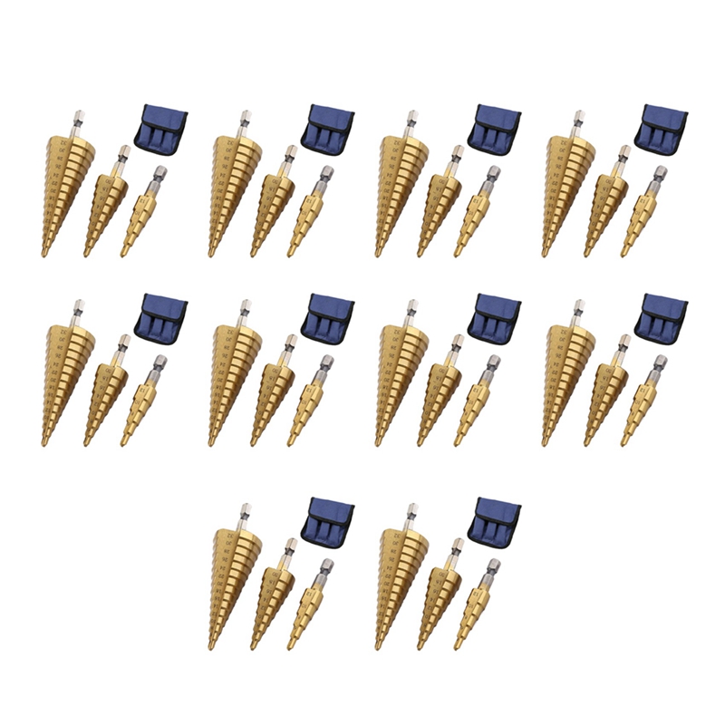 مجموعة مثقاب متدرج A23T HSS مك - مراجعة Step Drill Bit Set Titanium Hss Cobalt وسعره