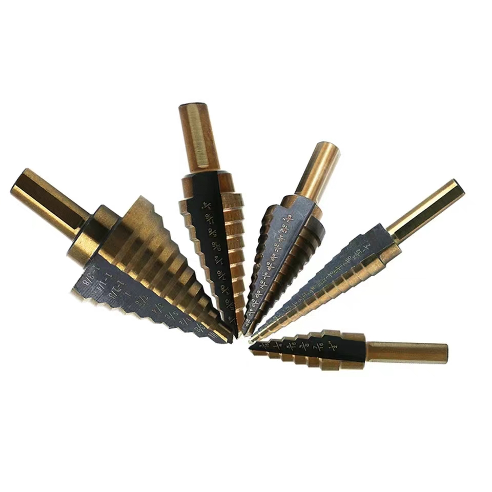 خطوة مثقاب مجموعة 5 قطعة Hss 4 - مراجعة Step Drill Bit Set Titanium Hss Cobalt وسعره