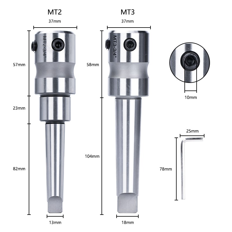 هامبتون 3/4 بوصة مورس للاستدقا - مراجعة Annular Cutter Arbor Morse Taper Mt2 Mt3 وسعره