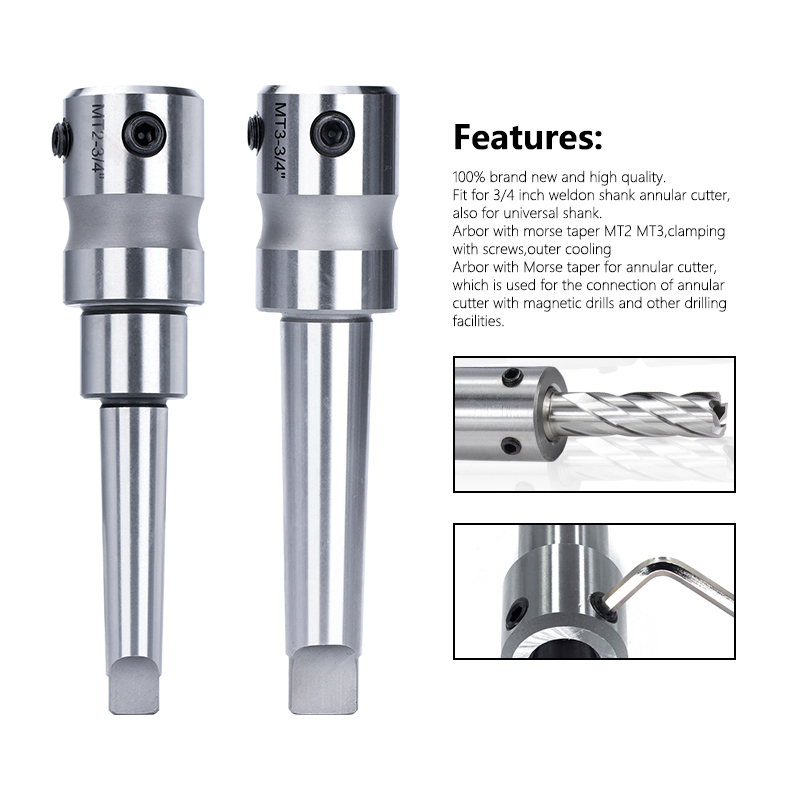 XCAN مورس للاستدقاق أربور MT2/ - مراجعة Annular Cutter Arbor Morse Taper Mt2 Mt3 وسعره