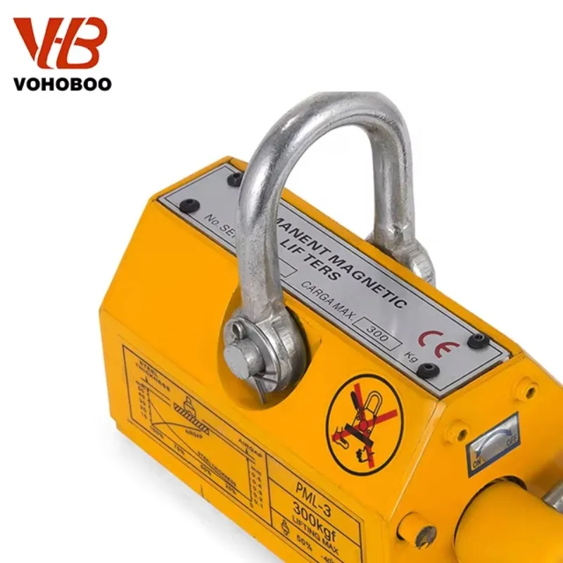 رافعة ألواح فولاذية بسعة 100 ك - مراجعة Magnetic Lifter Permanent Crane Hoist 600Kg وسعره