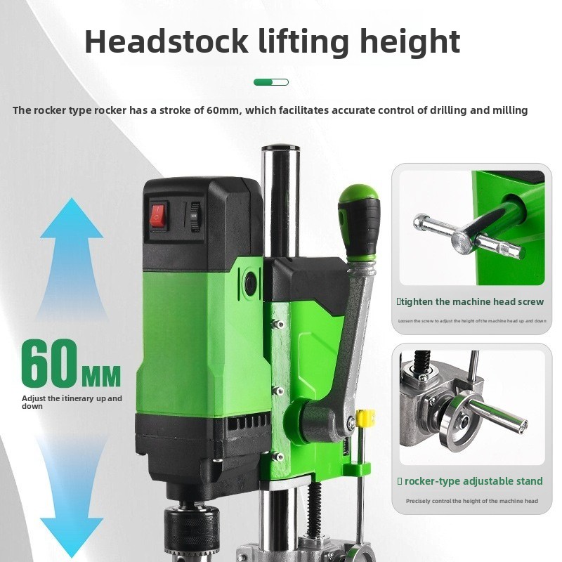 مثقاب طاولة صغير 5156E، آلة حف - مراجعة Benchtop Drill Press Mini Variable Speed وسعره