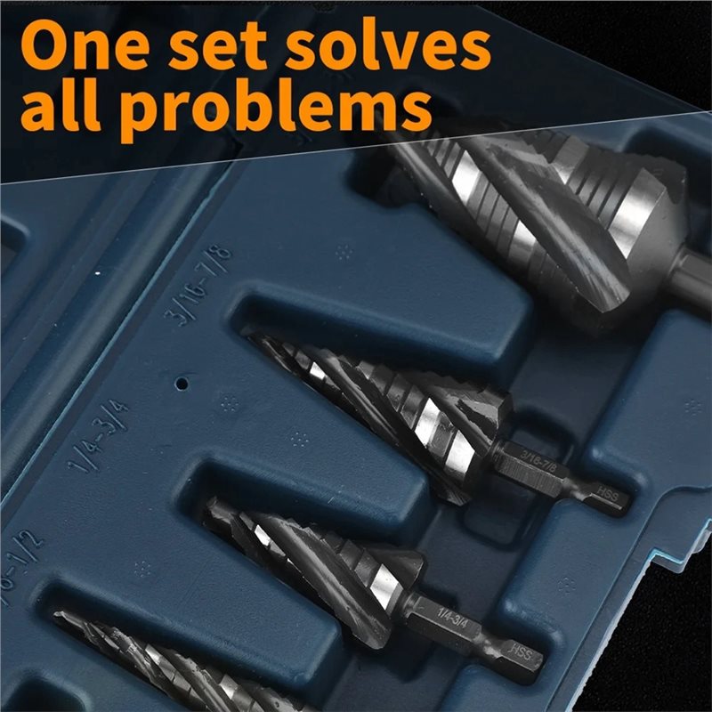 مجموعة لقم حفر متدرجة بخمسة أخ - مراجعة Step Drill Bit Set Titanium Hss Cobalt وسعره
