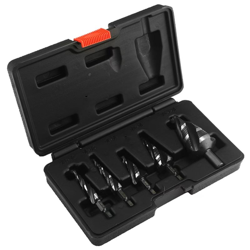 مجموعة لقم حفر متدرجة بخمسة أخ - مراجعة Step Drill Bit Set Titanium Hss Cobalt وسعره