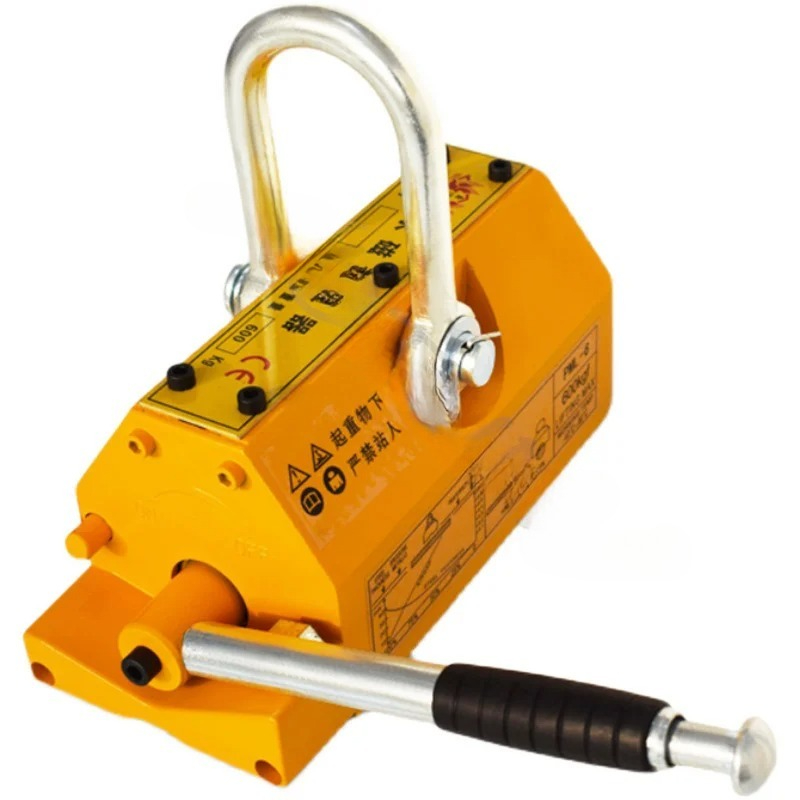الصلب المغناطيسي رافع الثقيلة  - مراجعة Magnetic Lifter Permanent Crane Hoist 600Kg وسعره