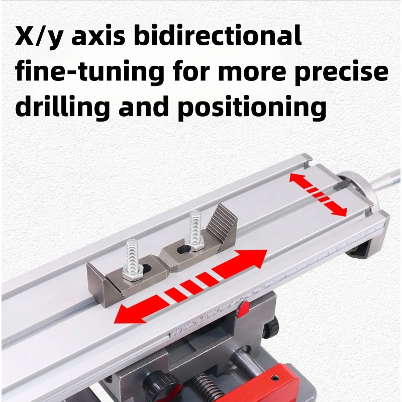 طاولة انزلاقية دقيقة مزدوجة ال - مراجعة Cross Slide Vise Table Bench Drill Press وسعره