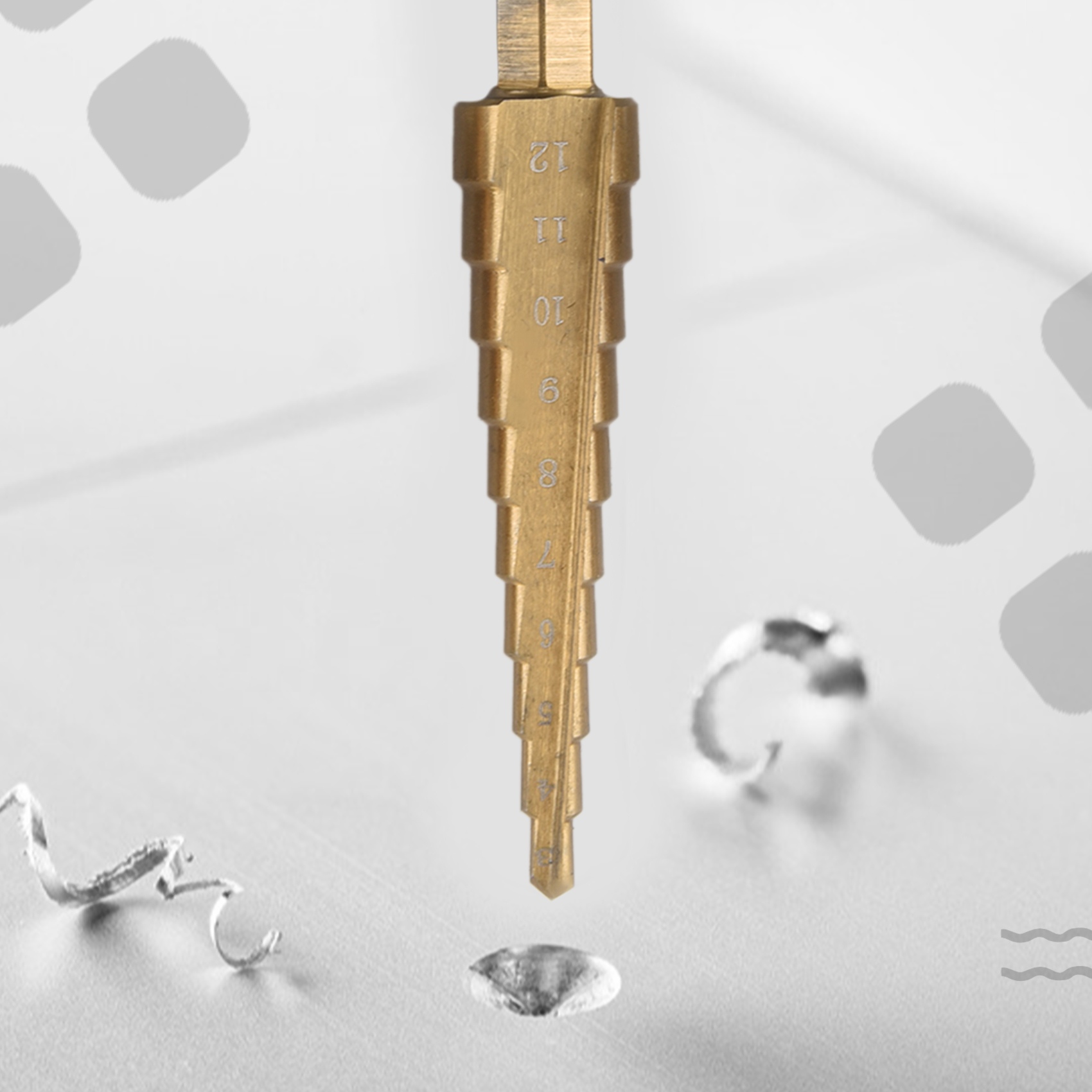 مجموعة مثاقب مخروطية متدرجة من - مراجعة Step Drill Bit Set Titanium Hss Cobalt وسعره
