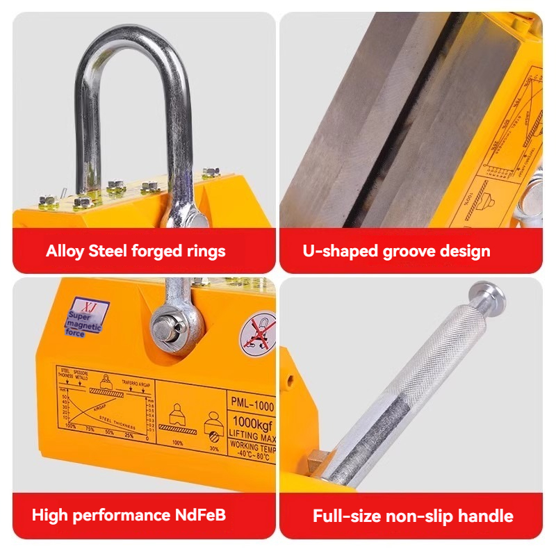 رافعة مغناطيسية دائمة بقدرة 10 - مراجعة Magnetic Lifter Permanent Crane Hoist 600Kg وسعره