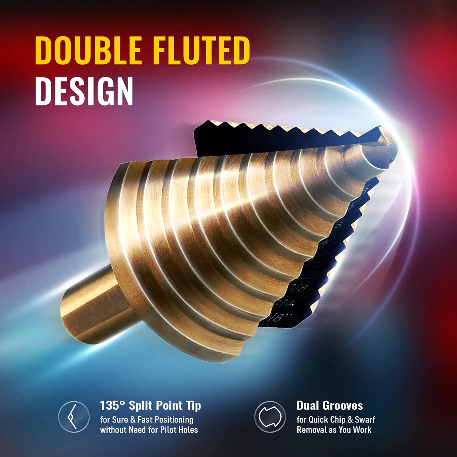 طقم مثاقب متدرجة 5 قطع HSS كوب - مراجعة Step Drill Bit Set Titanium Hss Cobalt وسعره